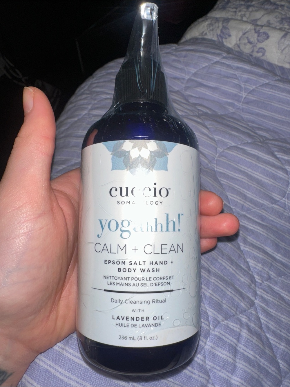 Yogahhh! Calm + Clean Epsom Salt Hand & Body Wash - Lavender (Blue Bottle)